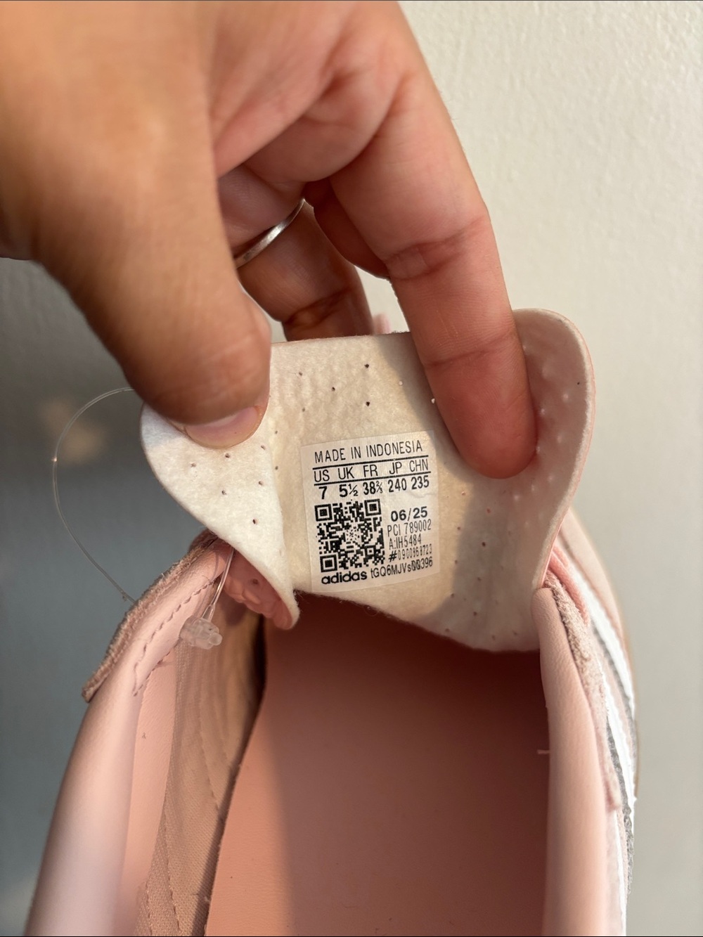 adidas Gazelle Pastel Pink Suede Sneakers with White Stripes - Picture 13 of 13